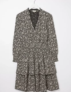 Amba Mono Vines Jersey Dress