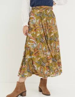 Amelie Prairie Paisley Midi Skirt