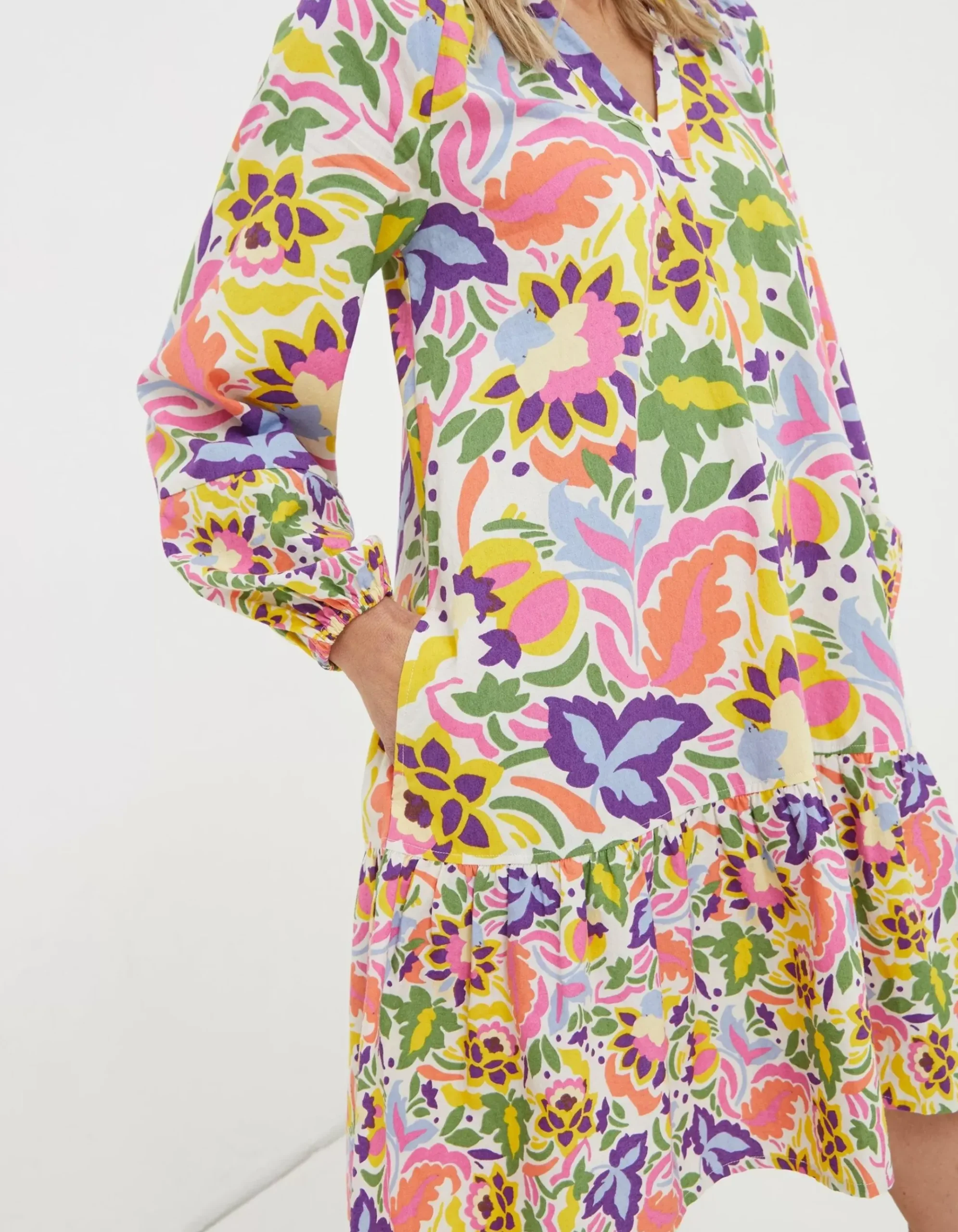 Amy Art Floral Tunic Dress