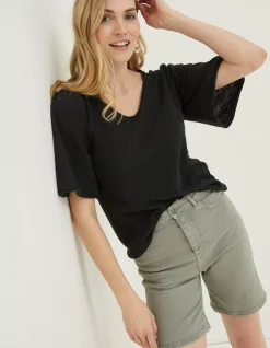 Angela V Neck Knitted Top