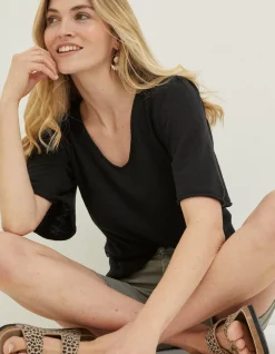 Angela V Neck Knitted Top