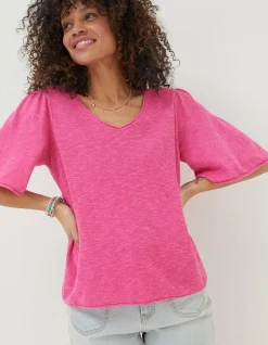 Angela V Neck Knitted Top