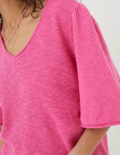 Angela V Neck Knitted Top