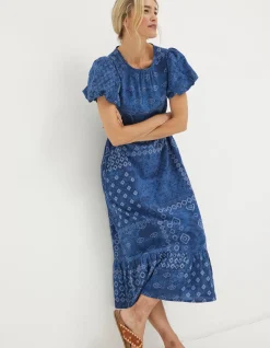 Angie Patchwork Midi Dress