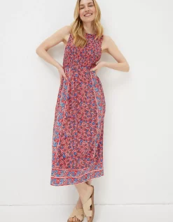 Anna Meadow Midi Dress