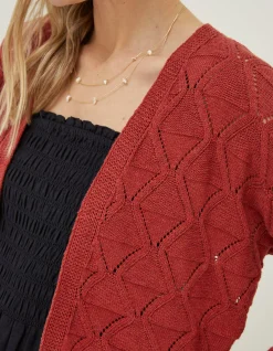 Anna Pointelle Cardigan