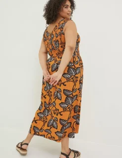 Anna Vine Floral Midi Dress