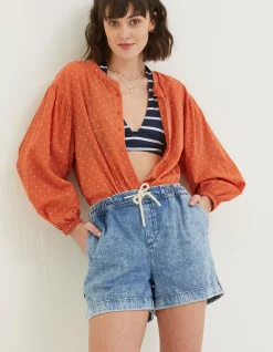 Ashby Pull On Denim Short