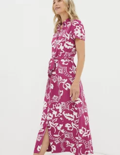 Aster Wallpaper Floral Midi Dress