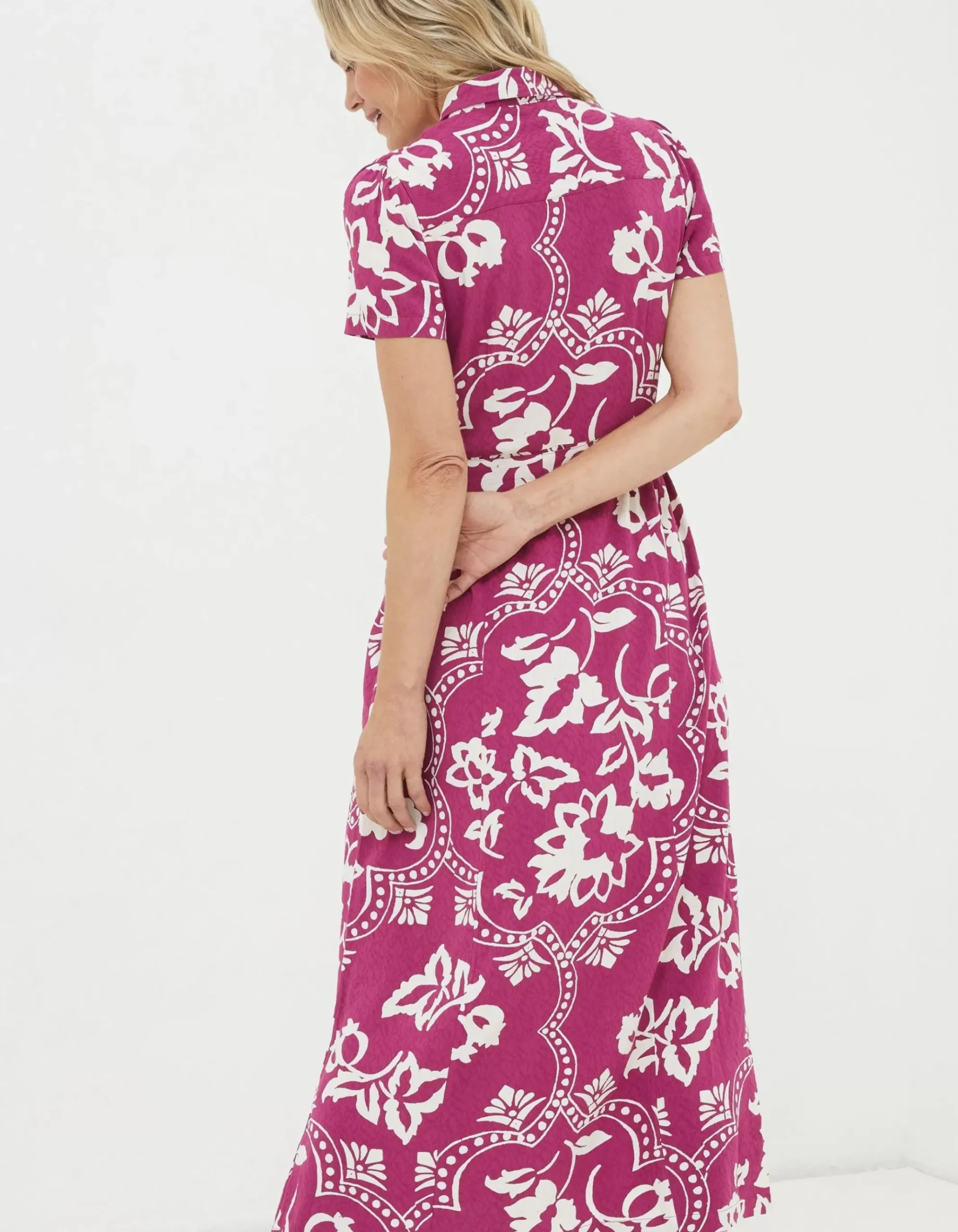 Aster Wallpaper Floral Midi Dress