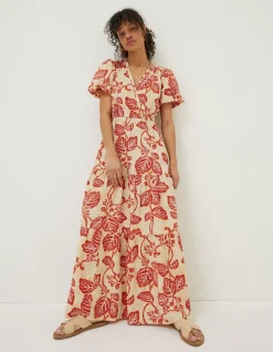 Aubrey Vine Floral Maxi Dress