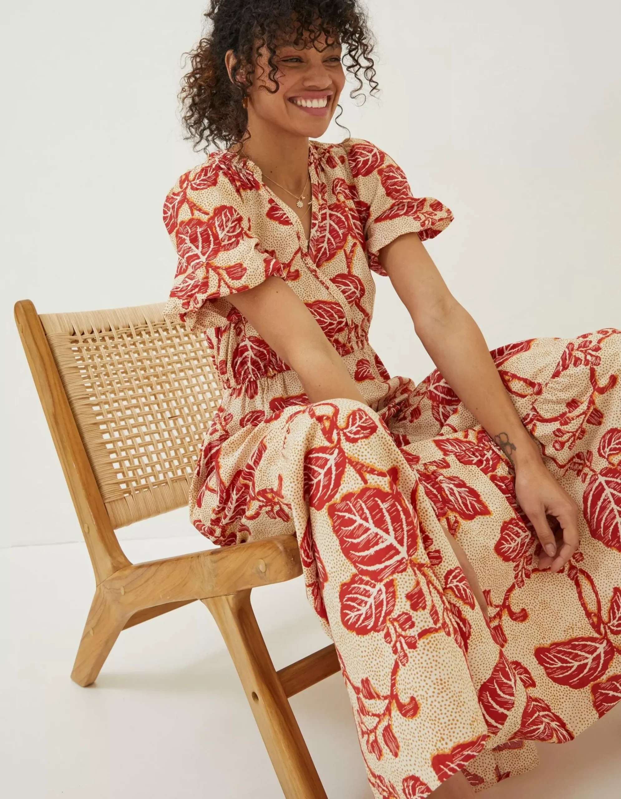 Aubrey Vine Floral Maxi Dress