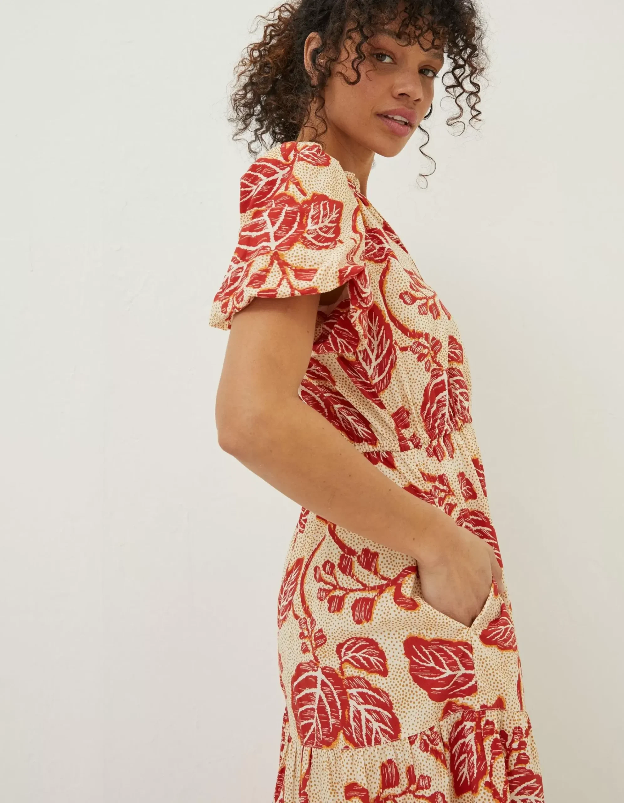 Aubrey Vine Floral Maxi Dress