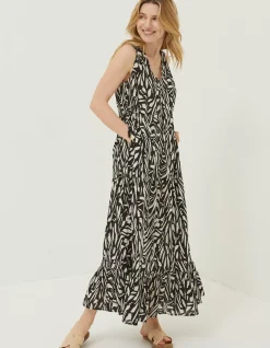 Avery Paint Stroke Midi Dress