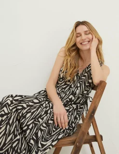 Avery Paint Stroke Midi Dress