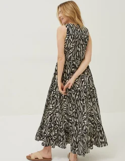 Avery Paint Stroke Midi Dress