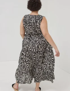 Avery Paint Stroke Midi Dress