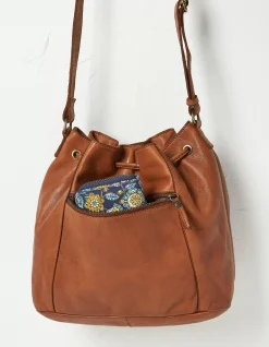 Awna Leather Bucket Bag