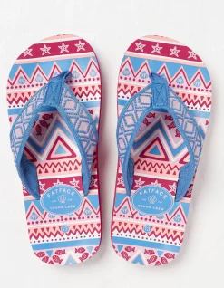 Aztec Flip Flops