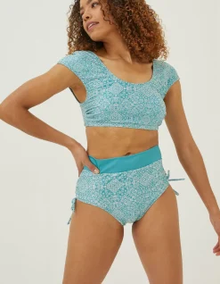 Bandana Cap Sleeve Bikini Top