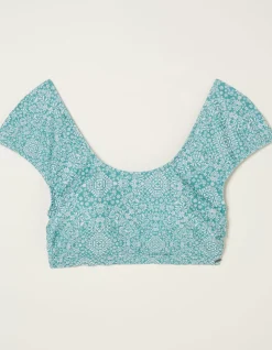 Bandana Cap Sleeve Bikini Top