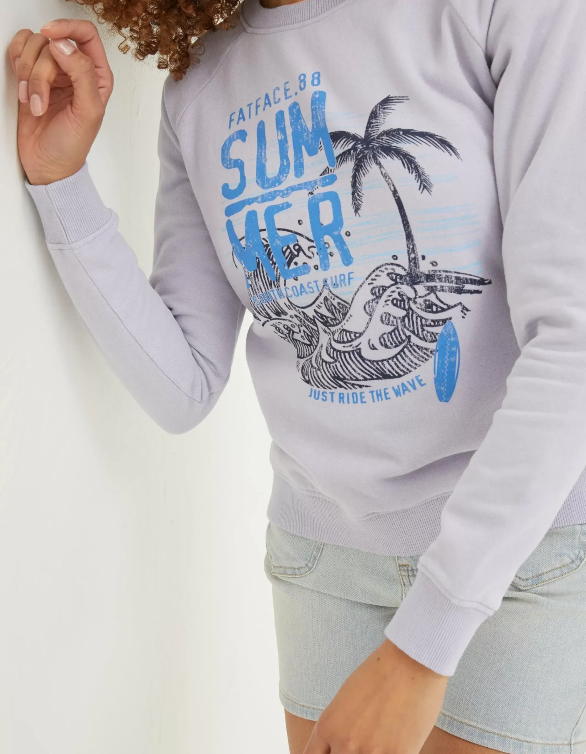 Becky Summer Graphic Crew Sweatshirt