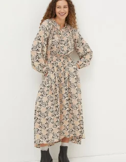Beth Damask Floral Maxi Dress