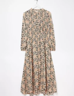 Beth Damask Floral Maxi Dress