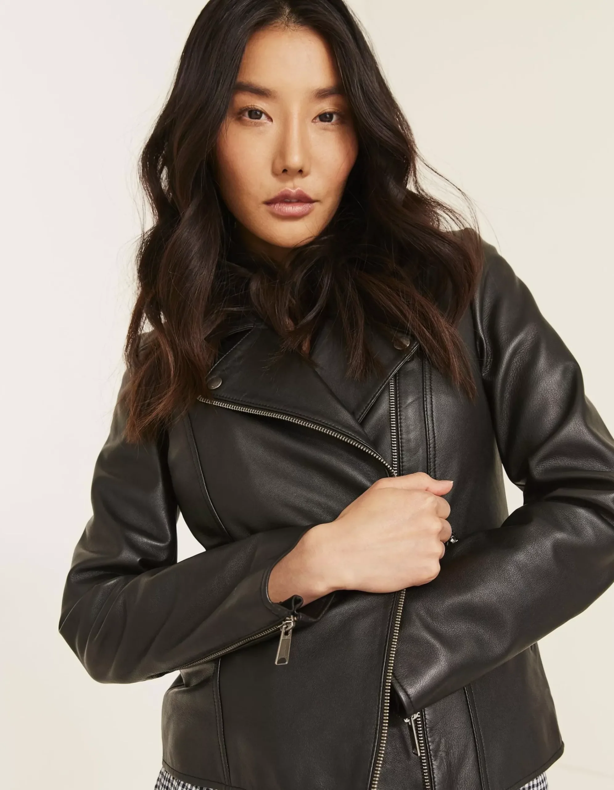 Bethany Biker Leather Jacket