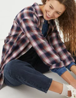 Billie Longline Check Shirt