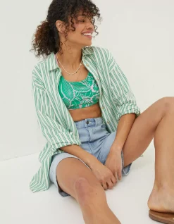 Billie Stripe Longline Shirt