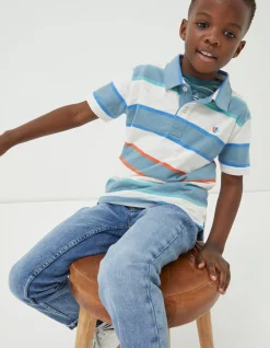Block Stripe Polo