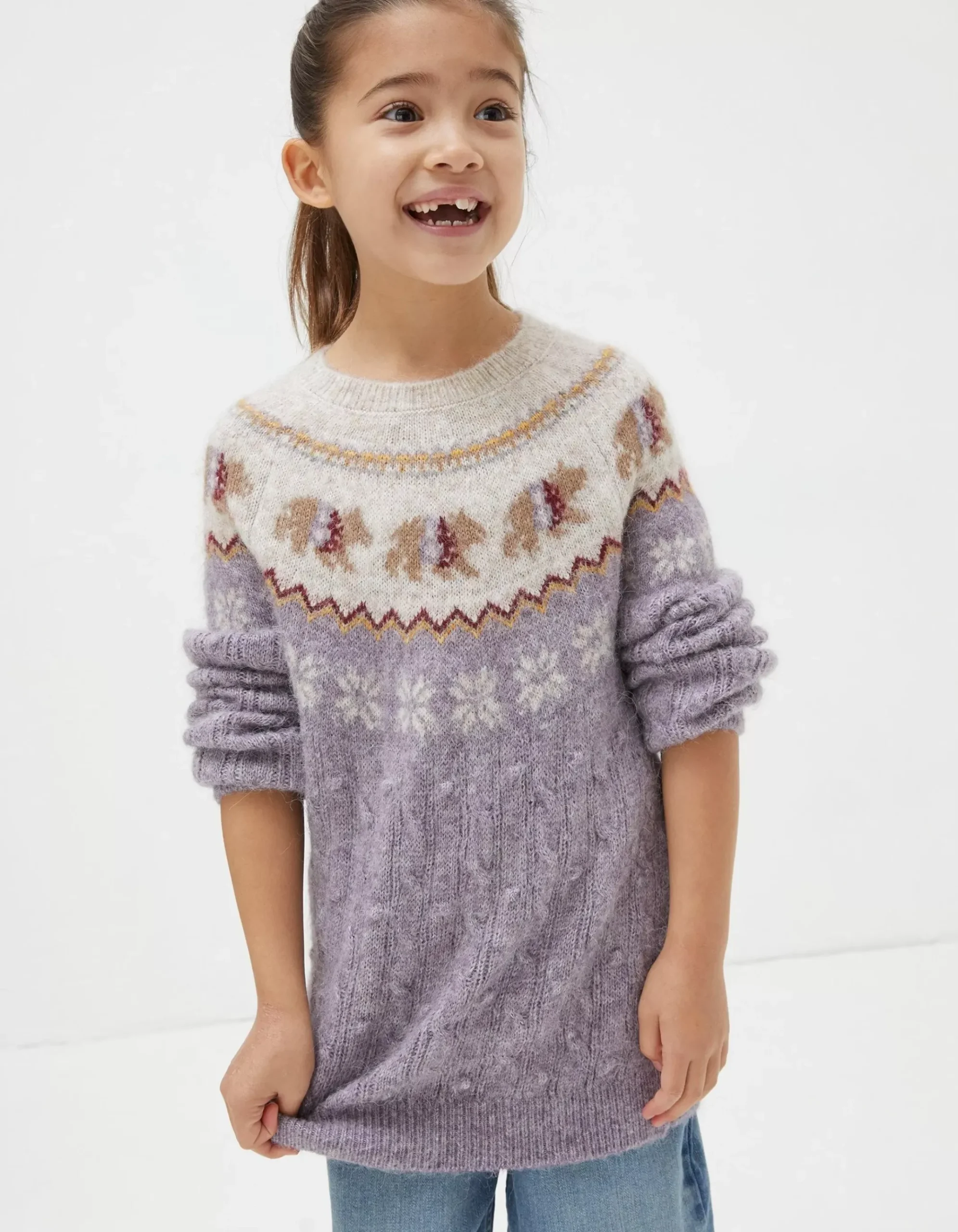Bobbi Bear Knitted Crew Jumper