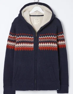 Borg Lined Fairisle Hoodie