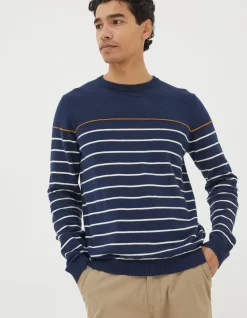 Braunton Stripe Crew Jumper