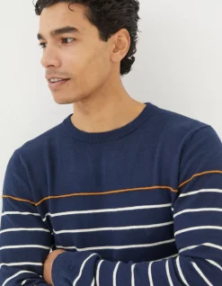 Braunton Stripe Crew Jumper
