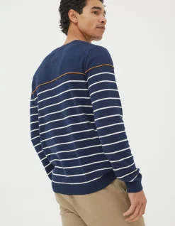 Braunton Stripe Crew Jumper