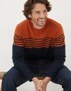 Braunton Stripe Crew Jumper