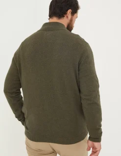 Braunton Textured Half Neck