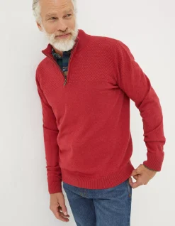 Braunton Textured Half Neck