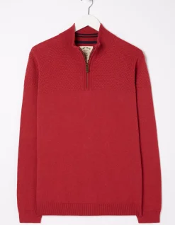 Braunton Textured Half Neck