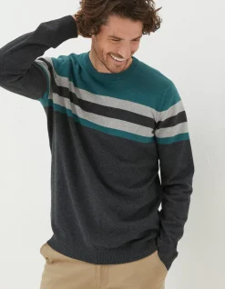 Braunton Yoke Stripe Jumper