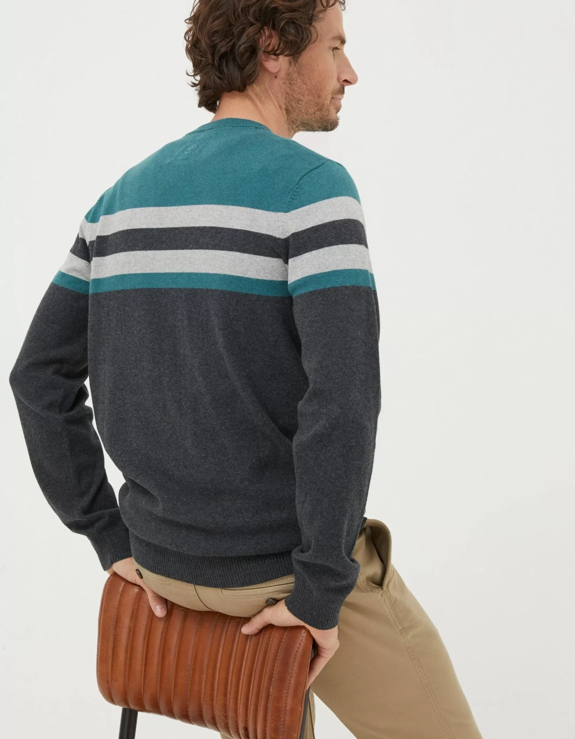 Braunton Yoke Stripe Jumper
