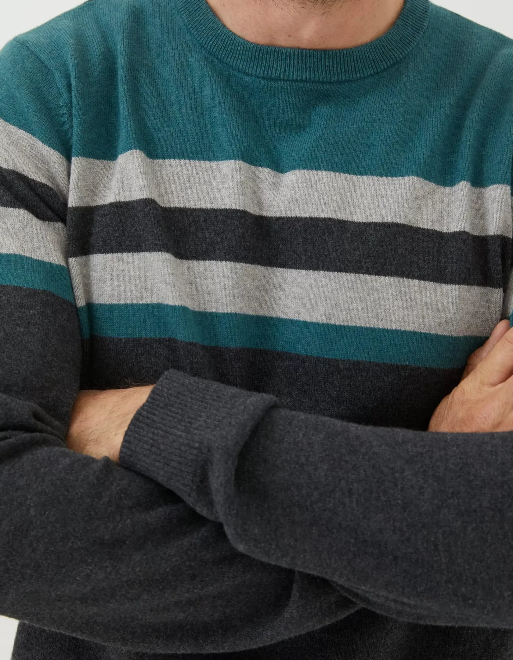 Braunton Yoke Stripe Jumper