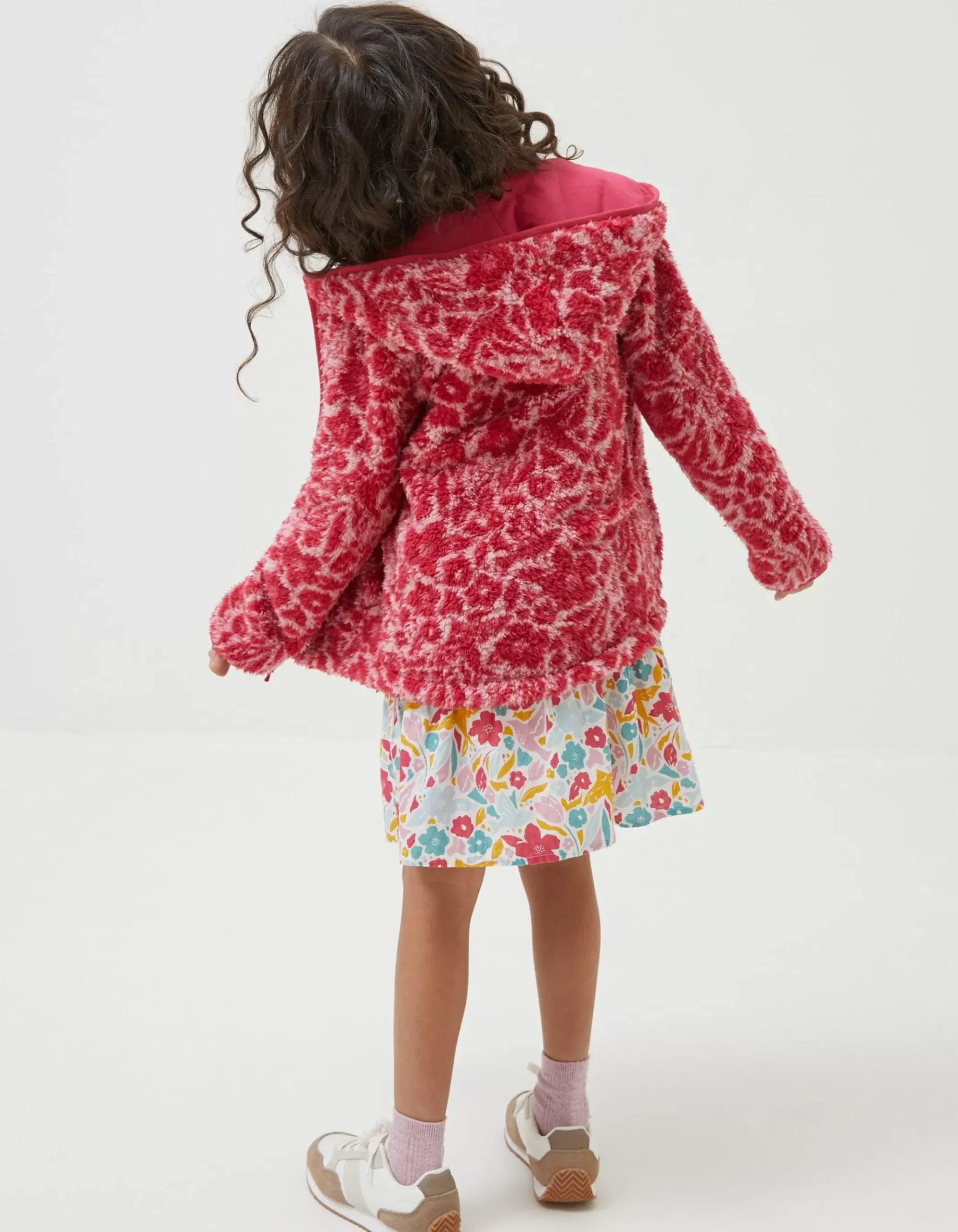 Bright Blooms Zip Through Fleece