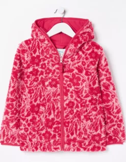 Bright Blooms Zip Through Fleece
