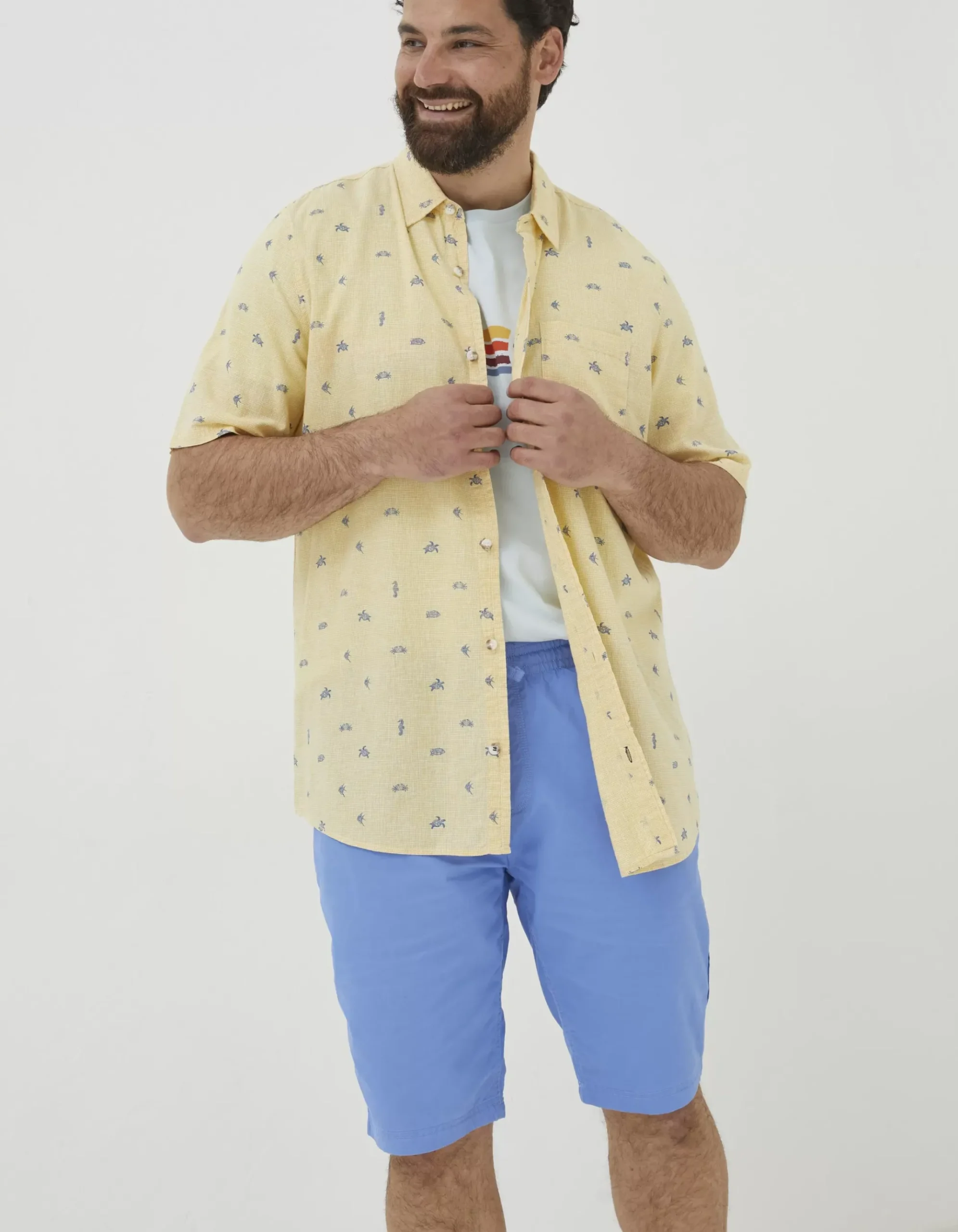 Bugle Turtle Print Shirt