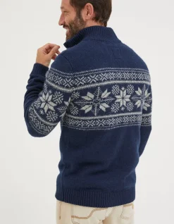 Calder Fairisle Half Neck Jumper