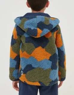 Camo Fleece Zip Up Hoodie