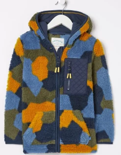 Camo Fleece Zip Up Hoodie